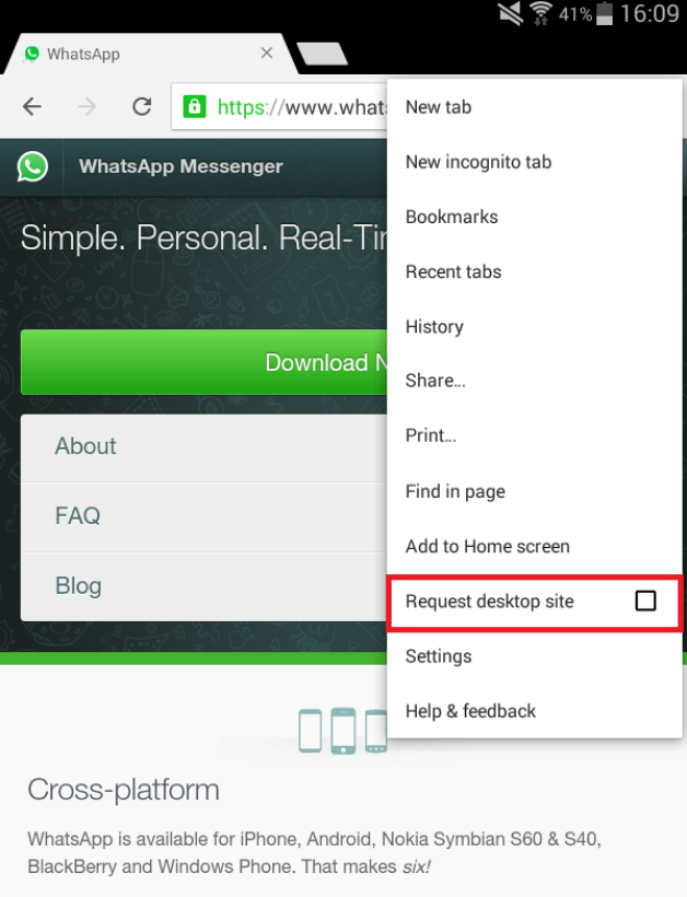 Como instalar WhatsApp no tablet?